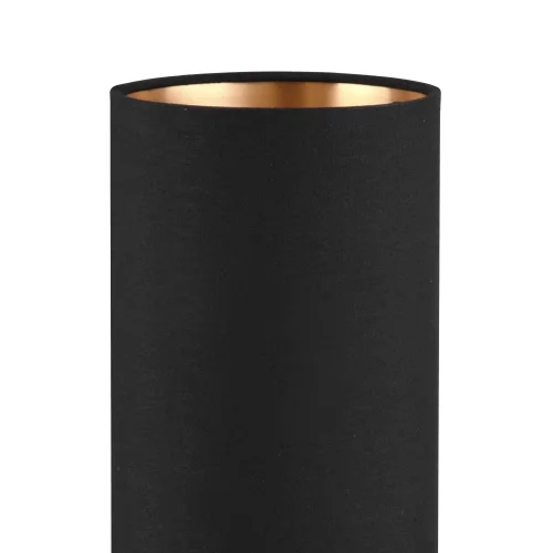 CANDEEIRO DE MESA SIGRID Ø 12CM MADEIRA NATURAL ABAJUR PRETO