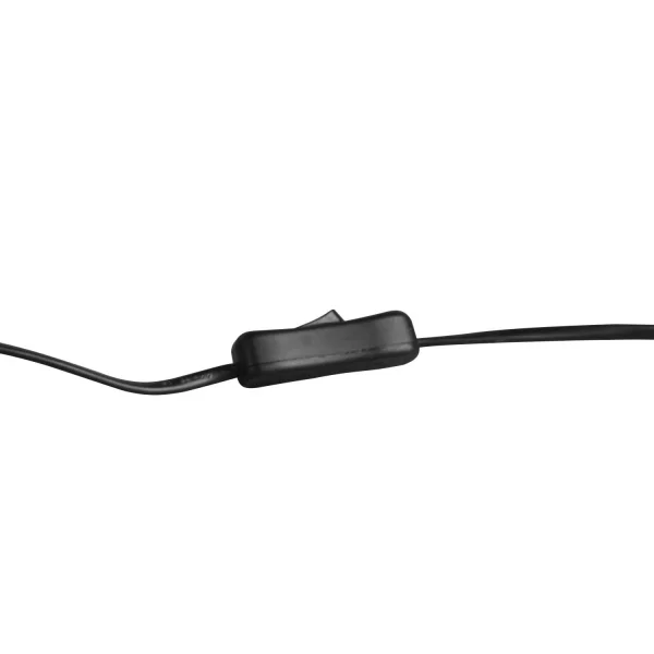 CANDEEIRO DE MESA SIGRID Ø 12CM MADEIRA NATURAL ABAJUR PRETO