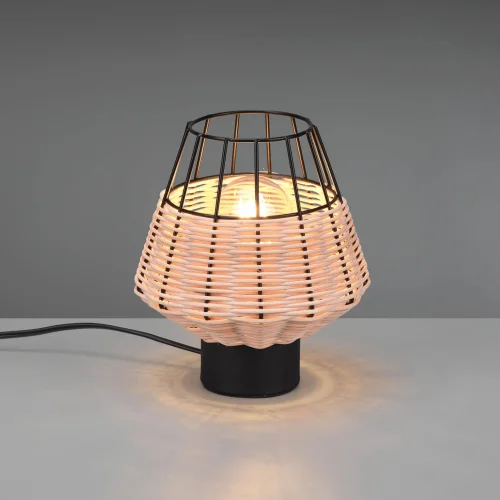 CANDEEIRO DE MESA EM ROTIM NATURAL GALADRIEL