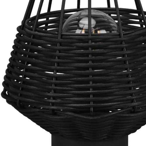 CANDEEIRO DE MESA DE ROTIM PRETO GALADRIEL