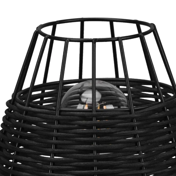 CANDEEIRO DE MESA DE ROTIM PRETO GALADRIEL