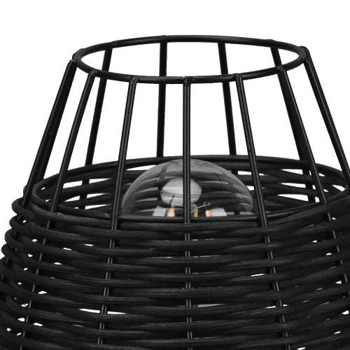 CANDEEIRO DE MESA DE ROTIM PRETO GALADRIEL