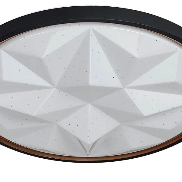 PLAFÓN LED 58W PW LED REGULABLE NEGRO ORO PRISMA TELLUS