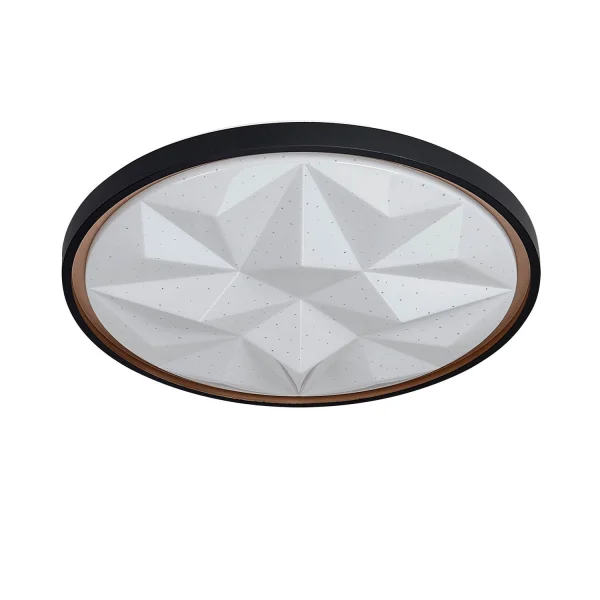 PLAFÓN LED 38W PW LED REGULABLE NEGRO ORO PRISMA TELLUS