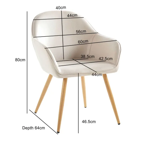 POLTRONA GRAYSON TECIDO COR AREIA