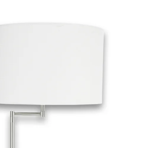 LÂMPADA DE PISO NÍQUEL ACETINADO E27 USB PORTIA