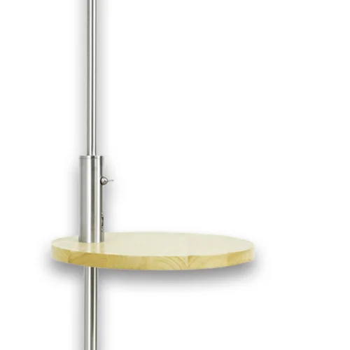 LÂMPADA DE PISO NÍQUEL ACETINADO E27 USB PORTIA