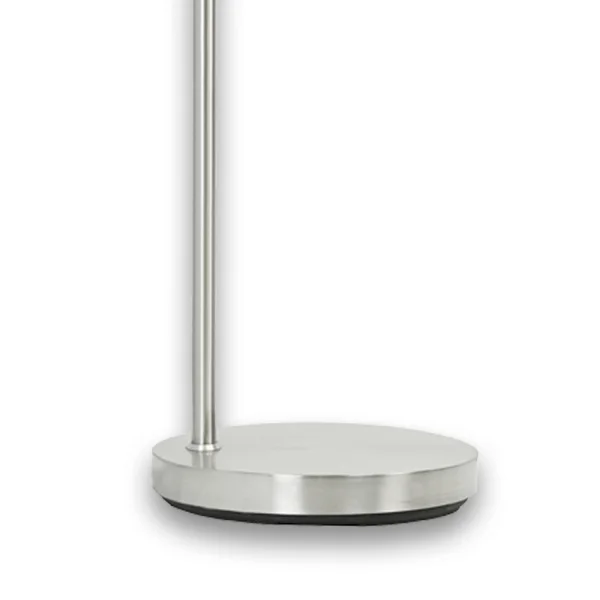 LÂMPADA DE PISO NÍQUEL ACETINADO E27 USB PORTIA