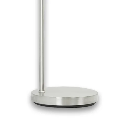 LÂMPADA DE PISO NÍQUEL ACETINADO E27 USB PORTIA