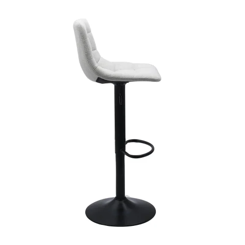 TABURETE HAWAII PATA COLOR NEGRO TEXTIL GRIS