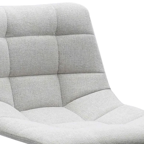 TABURETE HAWAII PATA COLOR NEGRO TEXTIL GRIS