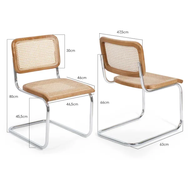 CADEIRA RATTAN WEBSTER NATURAL