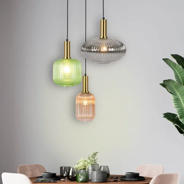 CANDEEIRO DE TECTO 3 LUZES COM ABAJURES COMBINADAS Ø40 E27 SHELBY CANDEEIRO DE TECTO 3 LUZES COM ABAJURES COMBINADAS Ø40 E27 SHELBY