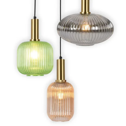 CANDEEIRO DE TECTO 3 LUZES COM ABAJURES COMBINADAS Ø40 E27 SHELBY CANDEEIRO DE TECTO 3 LUZES COM ABAJURES COMBINADAS Ø40 E27 SHELBY