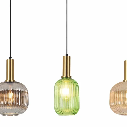 CANDEEIRO DE TECTO 4 LUZES ABAJURES COMBINADOS E27 SHELBY