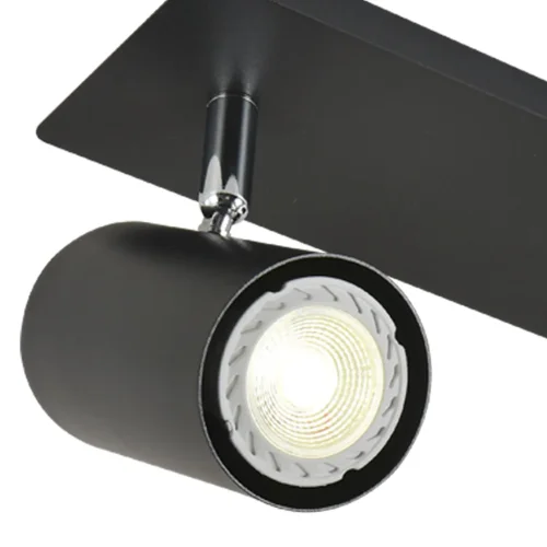 HOLOFOTE 3 LUZES PRETO GU10 ADARA