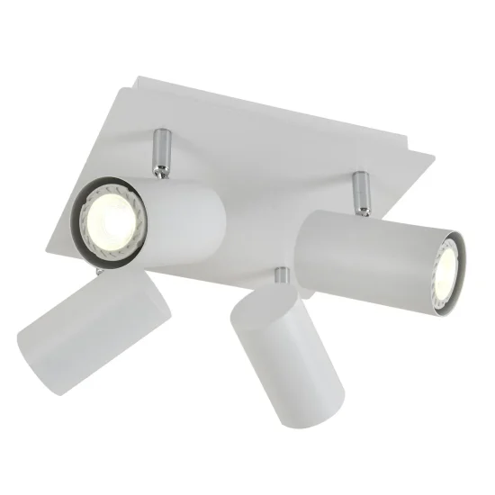 CANDEEIRO DE TECTO 4 LUZES BRANCO GU10 ADARA 2