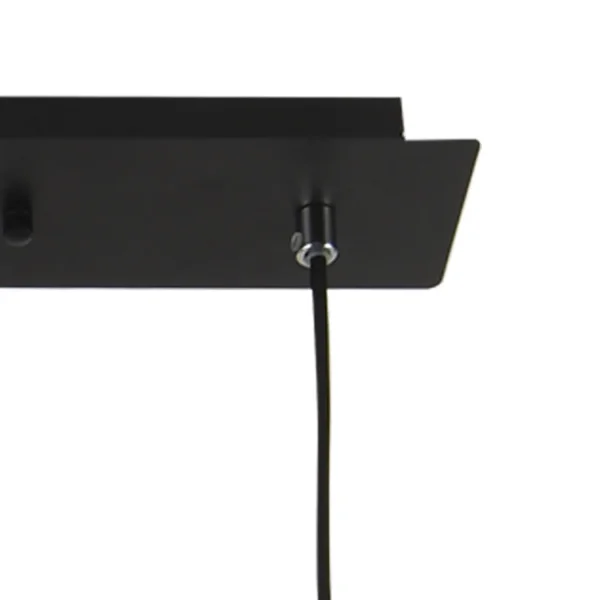 LÂMPADA DE TECTO 4 LUZES PRETA GU10 ADARA