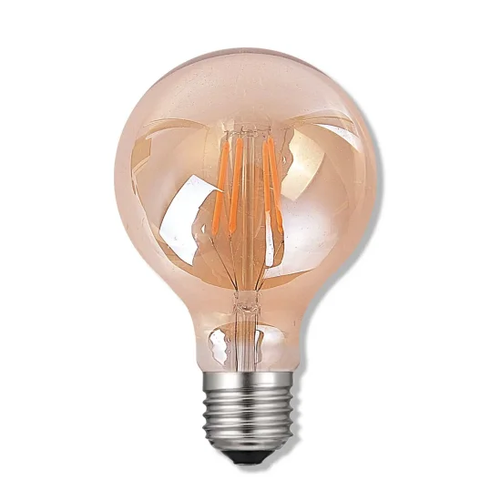 BOMBILLA LED E27 G95 8W 4000K REGULABLE ÁMBAR