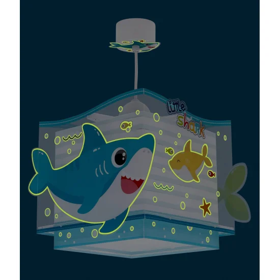 LÂMPADA PENDENTE INFANTIL LITTLE SHARK E27 2