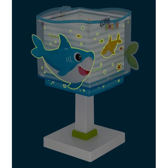 LÂMPADA DE MESA INFANTIL LITTLE SHARK E14 2