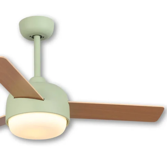 VENTILADOR DE TETO LED 24 W MOTOR DC 3 PÁS VERDE/MADEIRA RIVERDALE 2