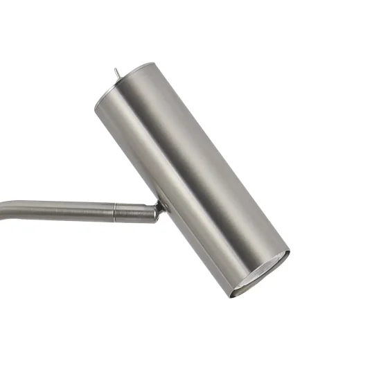 LUMINÁRIA DE PÉ AÇO NÍQUEL ACETINADO ADARA 2