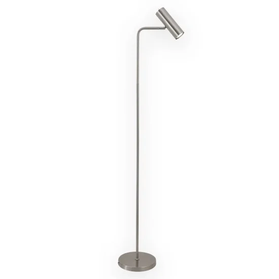 LUMINÁRIA DE PÉ AÇO NÍQUEL ACETINADO ADARA