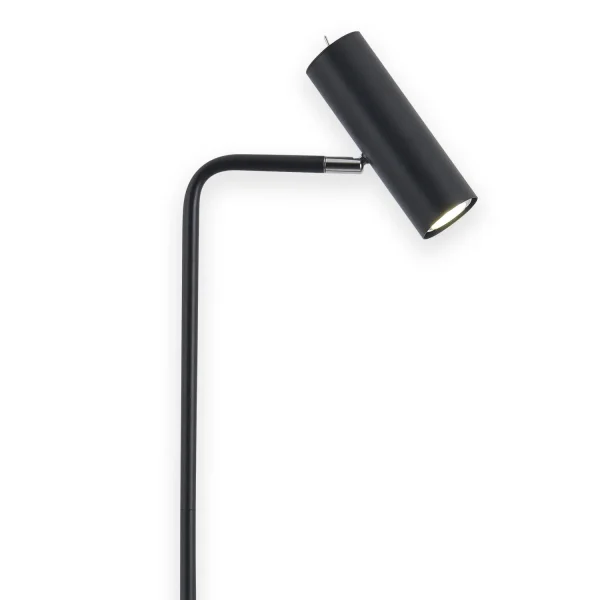 LUMINÁRIA DE PÉ DE AÇO PINTADO DE PRETO ADARA