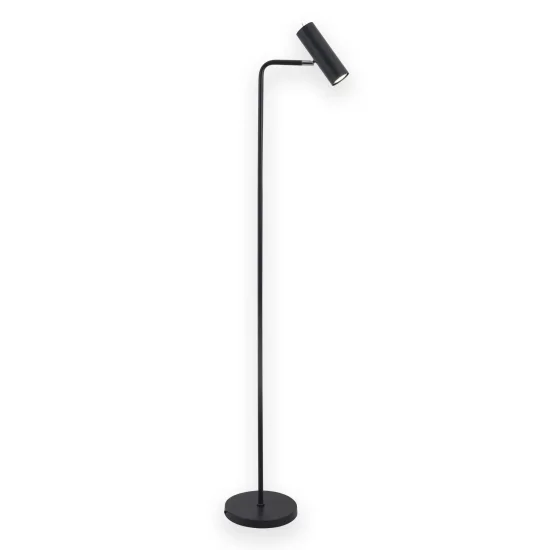 LUMINÁRIA DE PÉ DE AÇO PINTADO DE PRETO ADARA