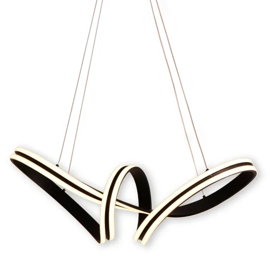 LÂMPADA DE TETO LED 83 W 4000K ∅78 CM PRETO LUMINOZA