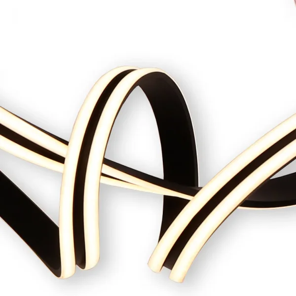 LÂMPADA DE TETO LED 83 W 4000K ∅78 CM PRETO LUMINOZA