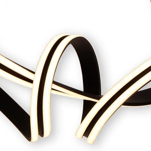 LÂMPADA DE TETO LED 83 W 4000K ∅78 CM PRETO LUMINOZA