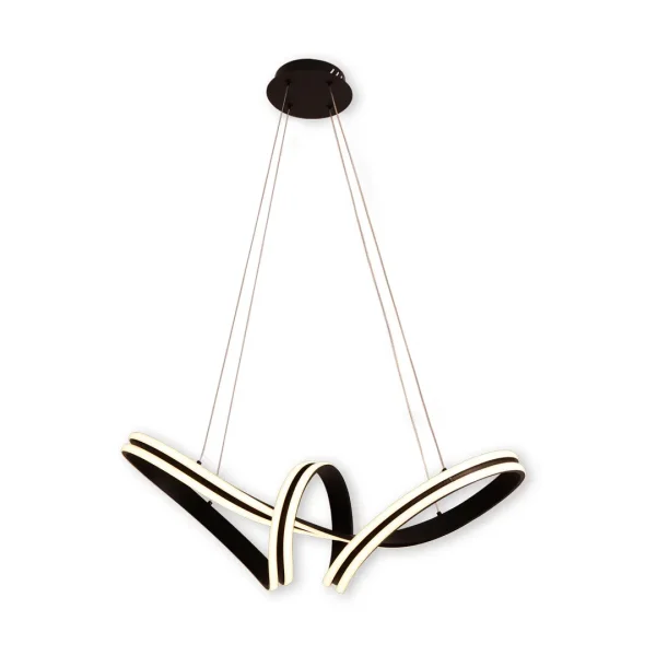 LÂMPADA DE TETO LED 83 W 4000K ∅78 CM PRETO LUMINOZA