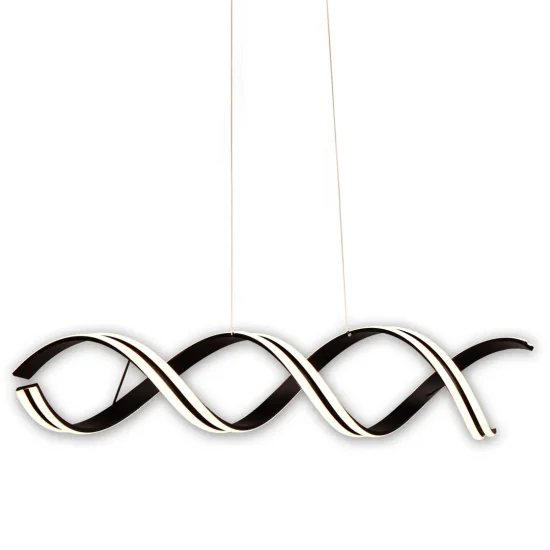 LÂMPADA DE TETO LED 90 W 4000K 100 CM PRETO LUMINOZA