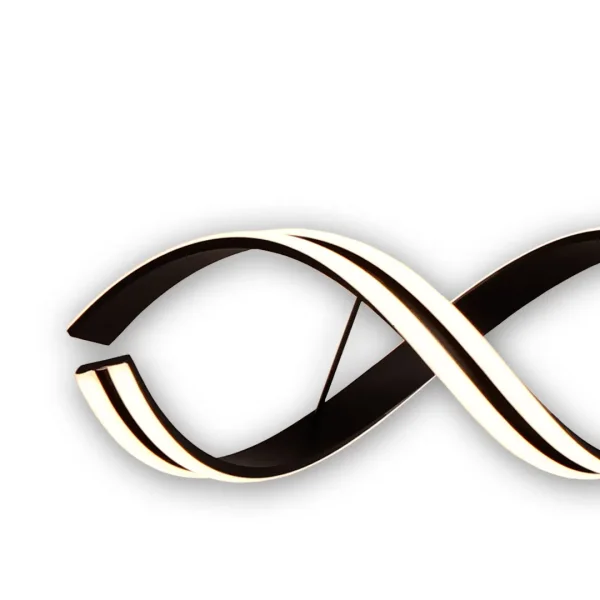 LÂMPADA DE TETO LED 90 W 4000K 100 CM PRETO LUMINOZA