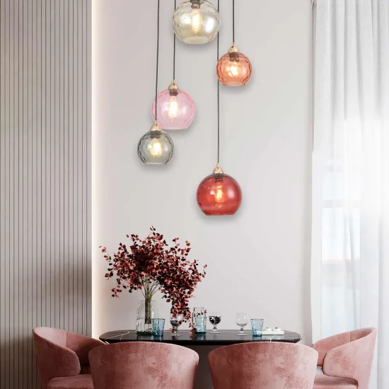 LÂMPADA DE TETO 5 LUZES NERIUM