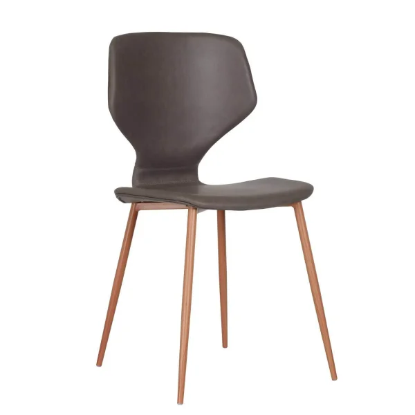 CADEIRA UPPLAND MARROM PU FAIA BASE