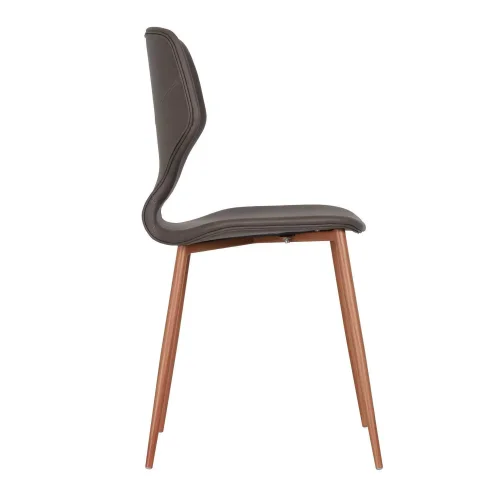 CADEIRA UPPLAND MARROM PU FAIA BASE