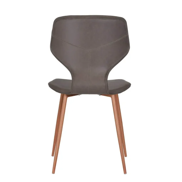 CADEIRA UPPLAND MARROM PU FAIA BASE