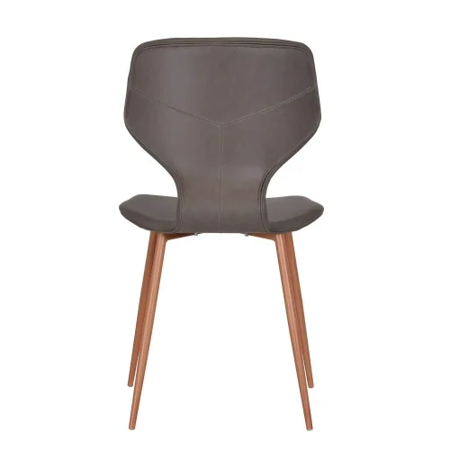 CADEIRA UPPLAND MARROM PU FAIA BASE