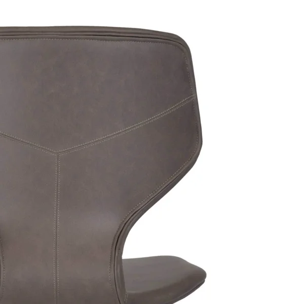 CADEIRA UPPLAND MARROM PU FAIA BASE