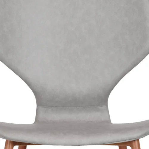 CADEIRA UPLAND PU CINZA BASE DE FAIA