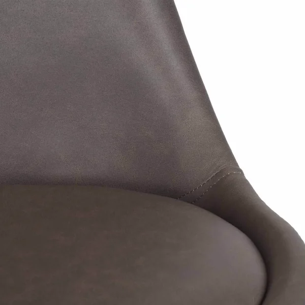 CADEIRA TORRE KARLSKRONA BASE PU FAIA MARROM