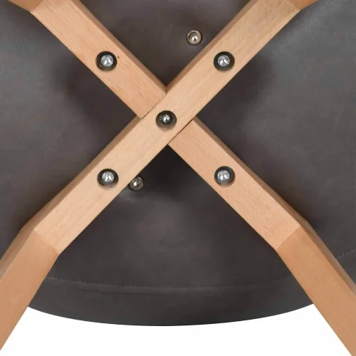 CADEIRA TORRE KARLSKRONA BASE PU FAIA MARROM