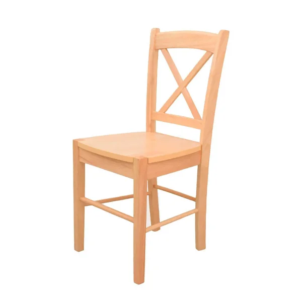 CADEIRA DE MADEIRA HÉVEA NATURAL