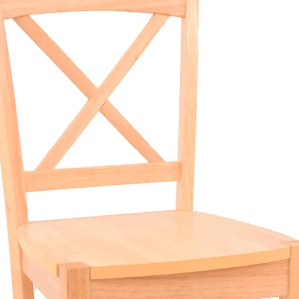 CADEIRA DE MADEIRA HÉVEA NATURAL