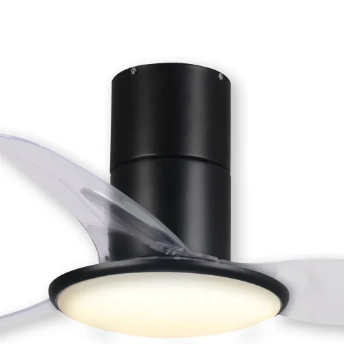 VENTILADOR DE TETO LED 24 W PRETO ISOLADO AJUSTÁVEL