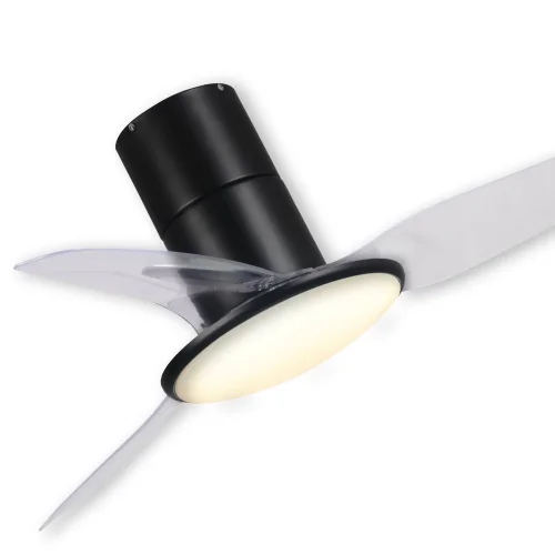 VENTILADOR DE TETO LED 24 W PRETO ISOLADO AJUSTÁVEL