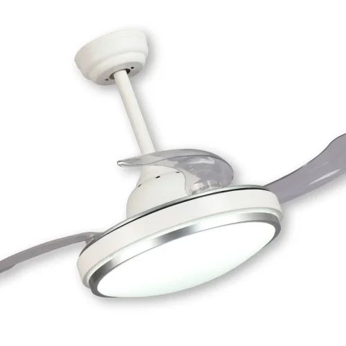 VENTILADOR DE TETO LED 29 W DIMERIZÁVEL BRANCO DOBRÁVEL SILVERSTONE